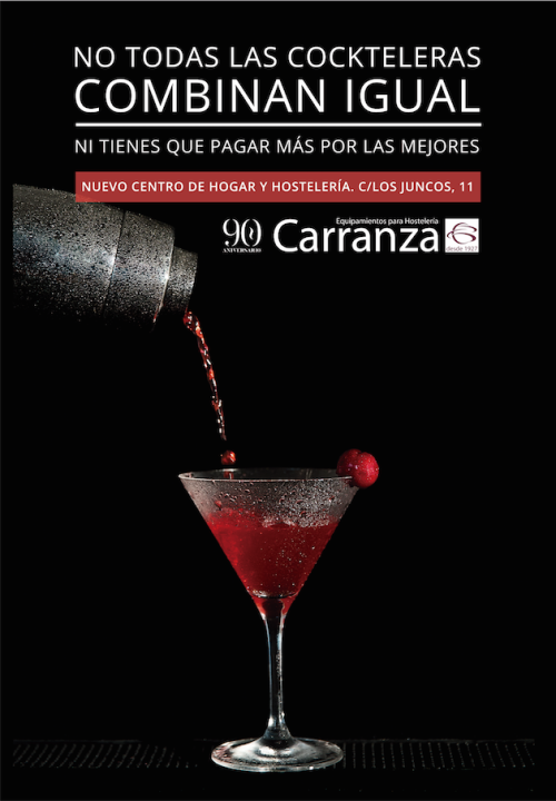 Fotografía publicitaria de coctelera para hostelería - Carranza equipamiento Granada